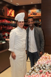 Dimo Simatos (LINDT Master Chocolatier) and Zakes Bantwini